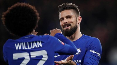 Foto: Willian-Giroud Cemerlang, Chelsea ke Delapan Besar Piala FA