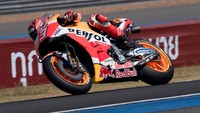 Sebagai juara bertahan, Marc Marquez sudah pasti akan jadi unggulan teratas musim ini. Total 12 podium, enam di antaranya berupa kemenagan, disabet rider Repsol Honda itu di 2017. (Foto: Mirco Lazzari gp/Getty Images)