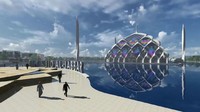 Proyek Masjid terapung yang berada di kawasan Gedebage, Kota Bandung dimulai.
