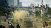 Kasubdit Gakkum Dirlantas Polda Metro Jaya, AKBP Budiyanto mengatakan sebanyak 400 personel membantu mengamankan pawai tersebut (Foto: Seysha Desnikia/detikcom)