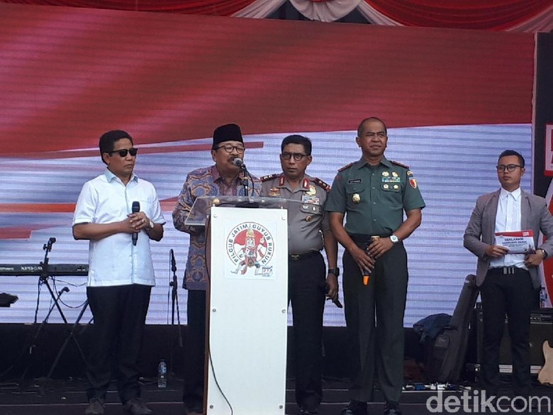 Forkopimda Jatim Serukan Pilkada Damai Harga Mati Forkopimda Jatim Serukan Pilkada Damai Harga Mati