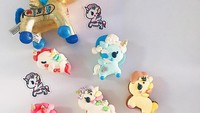 Kalau ini unicorn versi aneka warna. Makin menggemaskan karena bentuknya yang mungil. Kamu tega melahapnya? Foto: Instagram honeyandbutter