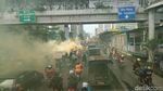 Ini Suasana di Jalan Sudirman saat Konvoi Jakmania Melintas