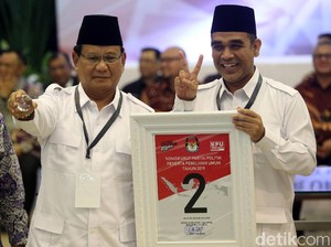 Gerindra Ngaku Diuntungkan Bila Jokowi Dapat Nomor Urut 2