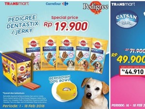 Ada Promo Makanan Hewan Peliharaan di Transmart Carrefour