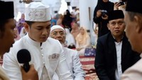 Wajah tegang duda dua anak itu saat hendak mengucapkan ijab kabul. (Dok. Instagram)