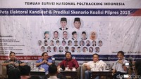 Dalam survei yang dilakukan oleh Poltracking, Joko Widodo masih menjadi calon Presiden yang diunggulkan dibandingkan dengan calon yang lainnya.