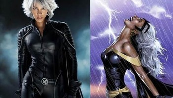 Storm yang cukup berbeda antara komik dan wujudnya di film. Foto: Vulture