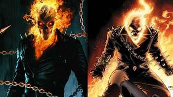 Ghost Rider mirip antara komik dengan filmnya. Foto: Vulture