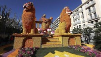 Tidak hanya parade, festival lemon tahun ini juga berisi dari berbagai atraksi mulai dari Garden of Lights hingga Exhibition of Citrus Patterns. Foto: NEWS.CN