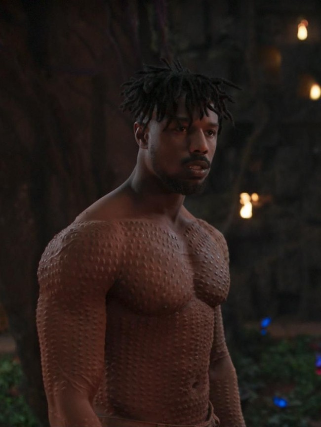 Erik Killmonger dikisahkan sebagai villain dengan rasa dendam membara pada TChalla, alter ego Black Panther. Ia diceritakan memiliki kekuatan setara Black Panther. Foto: istimewa