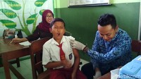 Antara kaget dan sakit (Foto: Erliana Riady/detikcom)