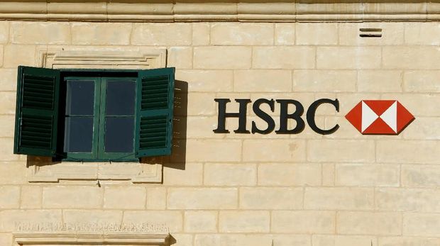 FILE PHOTO: HSBC bank signage is seen on a bank branch in Valletta, Malta, September 5, 2017. Picture taken September 5, 2017.  REUTERS/Darrin Zammit Lupi/File Photo                         GLOBAL BUSINESS WEEK AHEAD - SEARCH GLOBAL BUSINESS 19 FEB FOR ALL IMAGES