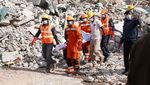 Hotel India Hancur Akibat Ledakan Tabung Gas, Begini Penampakannya