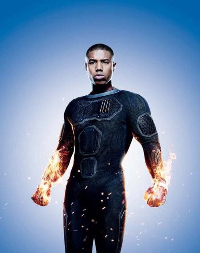 Selain Black Panther, Michael B Jordan juga mencuri perhatian berkat perannya sebagai Human Torch di Fantastic Four. Foto: istimewa
