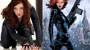 Karakter Black Widow lumayan sama wujudnya. (Foto: Vulture)