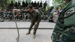 Potret Latihan Ekstrem Militer AS-Thailand Taklukkan Ular Kobra