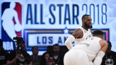 Foto: Seru, LeBron cs Kalahkan Curry dkk di NBA All Star 2018