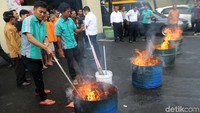 Pemusnahan barang bukti narkotika ini juga dihadiri perwakilan Kejari Jakut dan perwakilan pihak Pengadilan Negeri Jakut.