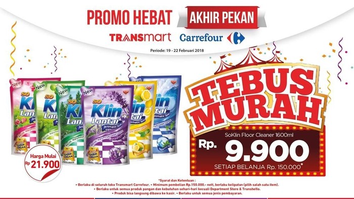 Tebus Murah dan Beli 2 Gratis 1 di Awal Minggu Transmart Carrefour
