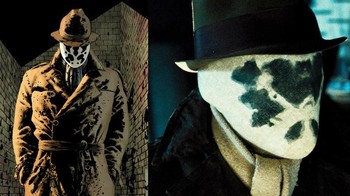 Karakter Roschach dari Watchmen. Foto: Vulture