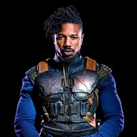 Michael B Jordan memerankan Erik Killmonger, villain utama di film Black Panther adaptasi komik Marvel. Foto: istimewa
