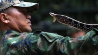 Latihan gabungan digelar dalam Cobra Gold 2018 di pangkalan militer provinsi Chonburi, Thailand.  