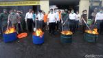 Polres Jakut Musnahkan 42 Kg Ganja