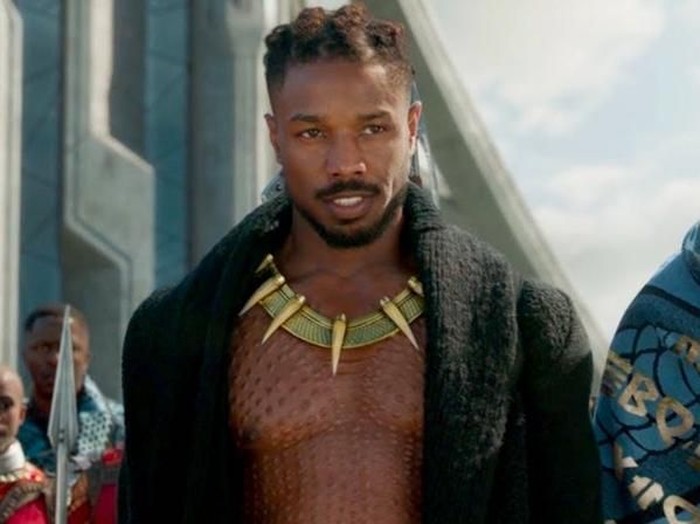Marvel Studios BLACK PANTHER
Erik Killmonger (Michael B. Jordan)

Credit: Kwaku Alston/©Marvel Studios 2018