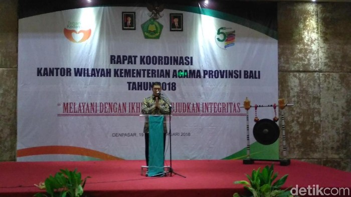 Buka Rakor, Menag Berkisah Soal Pemuka Agama dan Sopir Angkot