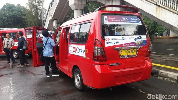 Diuji Coba, Belum Ada Penumpang Gunakan OK OTrip di Jelambar