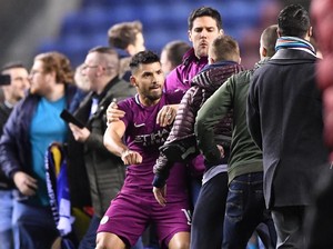Kericuhan Saat City Kandas di Kandang Wigan