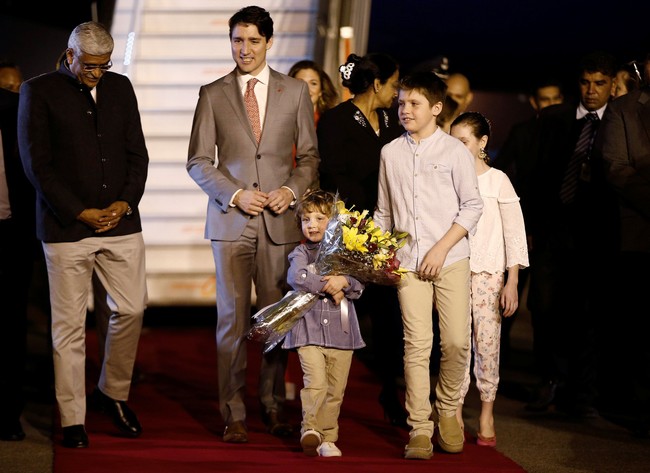 Keluarga Trudeau dijadwalkan menghabiskan waktu selama seminggu untuk mengunjungi berbagai tempat ikonik di India. Foto: Reuters