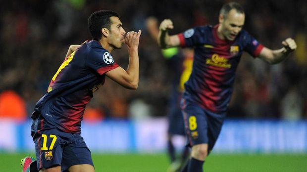 Pedro Rodriguez (kiri) pernah mengalami masa-masa indah di Barcelona. (