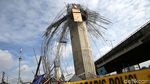 Foto: Bagian Tiang Girder Tol Becakayu Ambruk, Begini Kondisinya