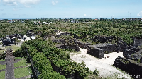 Bila patung tersebut rampung, patung GWK akan menjadi ikon pariwisata Bali dengan total ketinggian patung mencapai 120 meter dan bentangan sayap garuda 64 meter (Muhammad Zaky Fauzi Azhar/detikTravel) 