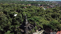 Puja Mandala ada di jalur wisata di Kabupaten Badung. Komplek peribadatan ini dikelilingi oleh kawasan hijau (Muhammad Zaky Fauzi Azhar/detikTravel)