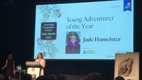 Jade bahkan mendapat penghargaan sebagai Young Adventurer of the Year Award dari The Australian Geographic Society. (jadehameister/Instagram)