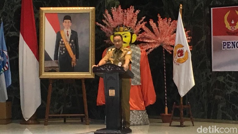 Hadiri Pelantikan KONI DKI, Anies Sebut-sebut PON Papua Hadiri Pelantikan KONI DKI, Anies Sebut-sebut PON Papua