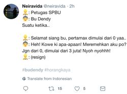 Meme Lucu Bu Dendy Sebar Duit Ramai Bertebaran