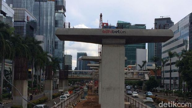LRT Jabodebek di Rasuna Said-Kuningan