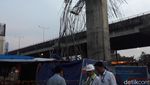 Digaris Polisi, Ini Penampakan Tiang Girder Proyek Becakayu yang Ambruk