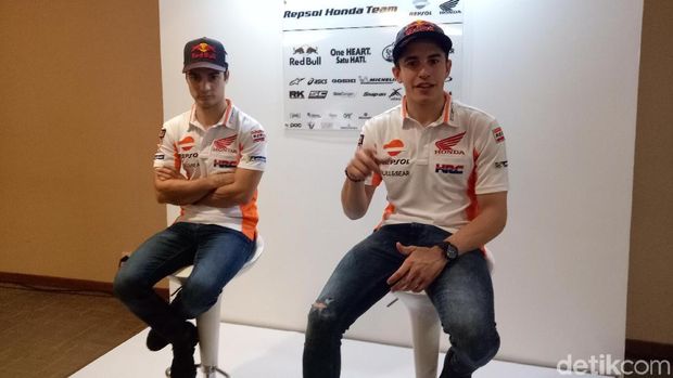 Kunjungan Singkat Marquez dan Pedrosa di Indonesia