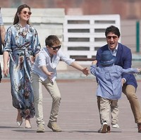 Menikah pada 2005, Justin dan Sophie Trudeau dikaruniai tiga anak, Xavier (15 tahun), Ella Grace (14 tahun) dan Hadrien (9 tahun).  Foto: Reuters