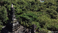 Inilah penampakan Puja Mandala dari lensa kamera drone. Letaknya ada di Kuta Selatan, Badung, Bali (Muhammad Zaky Fauzi Azhar/detikTravel)
