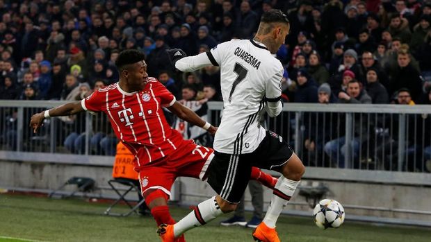 Bayern Muenchen mencetak satu gol di babak pertama ketika menghadapi Besiktas.