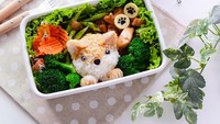Si kecil susah makan sayuran? Dengan inspirasi bekal ini, Anda bisa membuat bekal sayuran sehat menjadi terlihat menarik dan lezat. Foto: Instagram/liittlemissbento