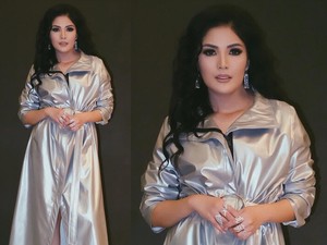 Nindy Ayunda Pakai Coat Dress, Netizen Nyinyir Mirip Jas Hujan