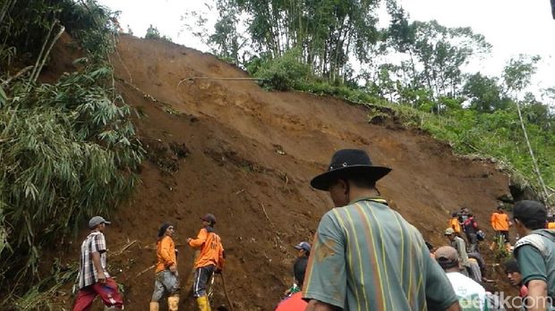 Bersihkan Longsoran, 5 Relawan Terluka Kena Bongkahan Bambu