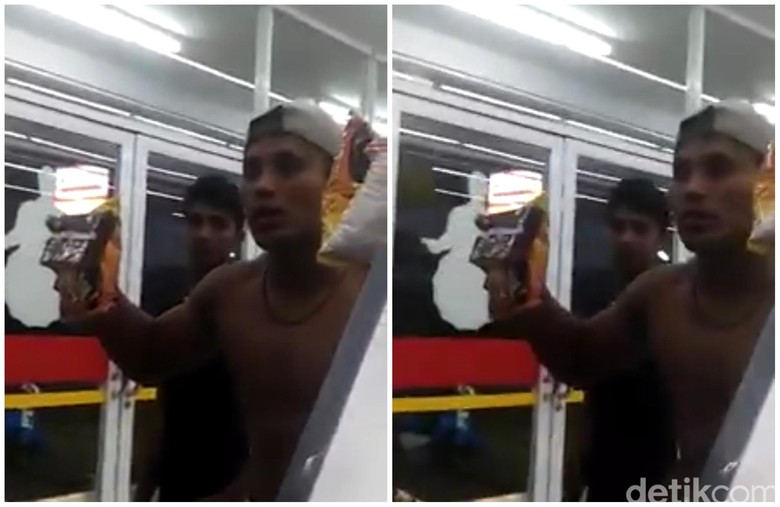 Seram, Aksi Pria Ancam Pegawai Minimarket Terekam Kamera Ponsel Seram, Aksi Pria Ancam Pegawai Minimarket Terekam Kamera Ponsel